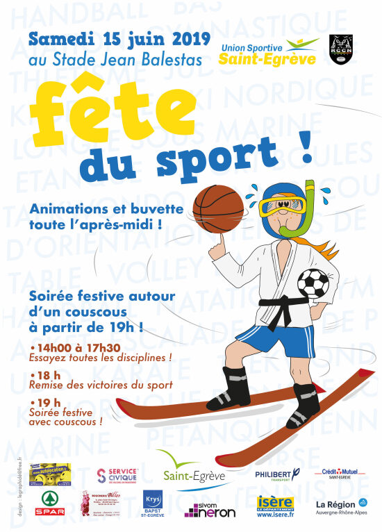 Affiche fête du sport Saint-Egrève